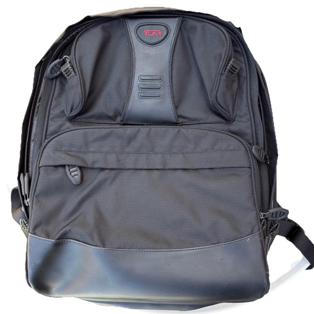 Tumi 541C Black Nylon Laptop Backpack Travel Work School